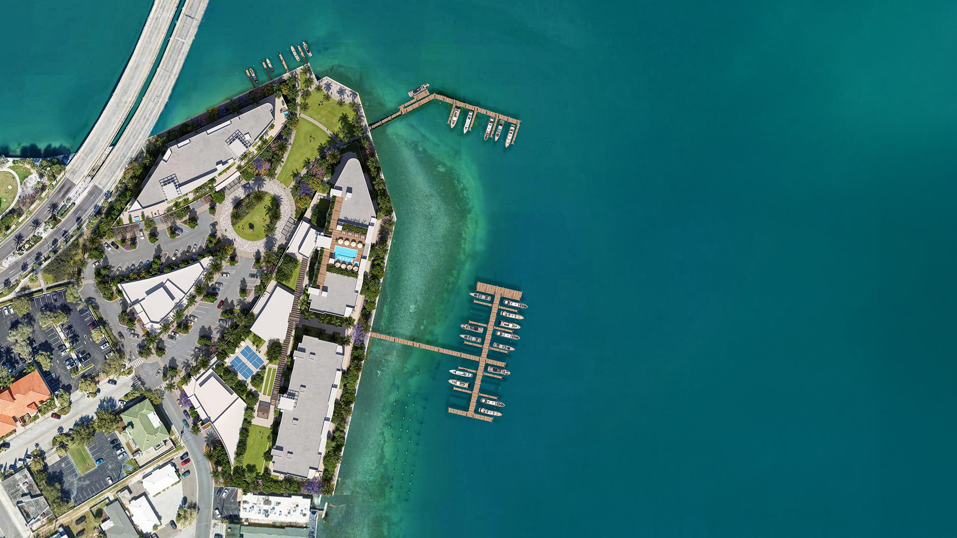 aerial of the St Pete Beach Corey Avenue Aera